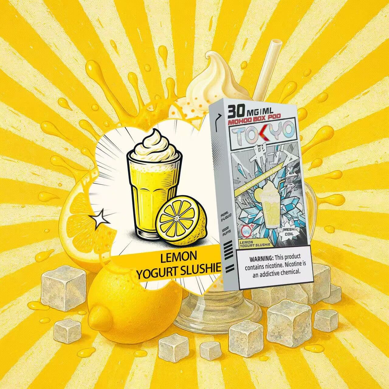 東京魔盒電子煙－極冰系列煙彈 檸檬優格冰沙